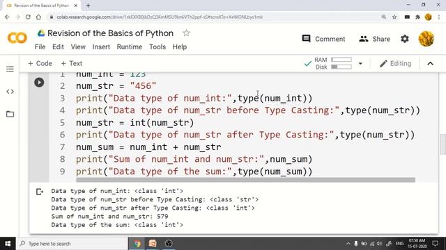 class 12 CS Revision of the basics of python-5_type conversion & type casting смотреть онлайн