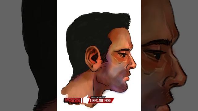 Profile Portrait Drawing - [Daily Sketch Workout] - iPad Procreate - SHORT смотреть онлайн