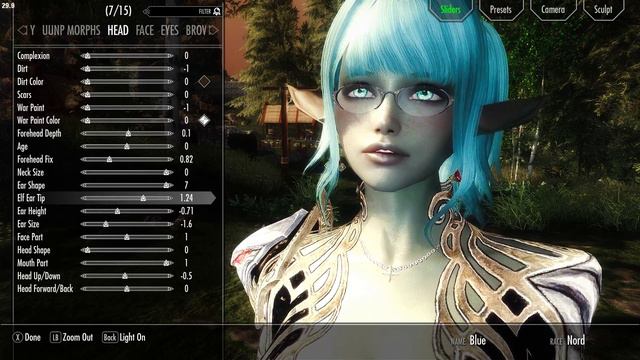 Elder Scrolls V  Skyrim Racemenu And Posh Crabs