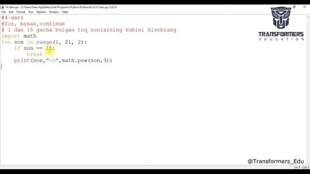 4-dars | Python dasturlash tili | O'zbek tilida смотреть онлайн