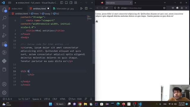 What is HTML Entities | html Entities | where we use Html Entities | escape characters смотреть онлайн