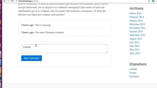 ADDING COMMENT TO A BLOG IN LARAVEL 5.4 смотреть онлайн