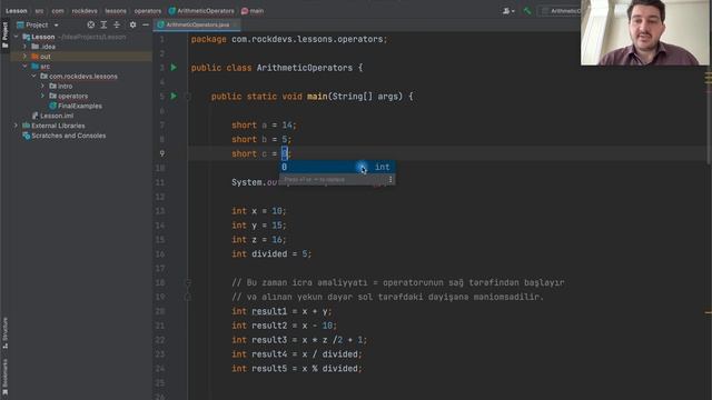 4.2.2 Java 17 Dərsləri | Arithmetic Operators смотреть онлайн