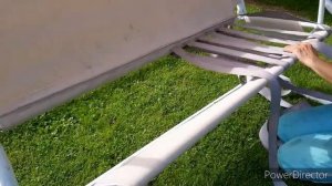 Как отремонтировать сиденье садовых качелей?