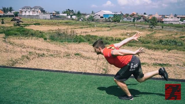 Прыжки с одной ноги в длину