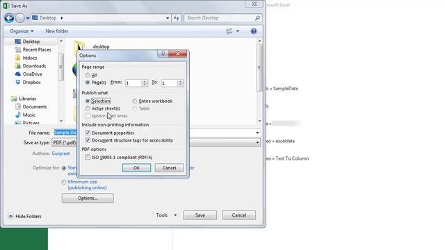 Save Excel File in PDF in Hindi | Save Selected Range as PDF in Excel | Learn Excel in Hindi смотреть онлайн