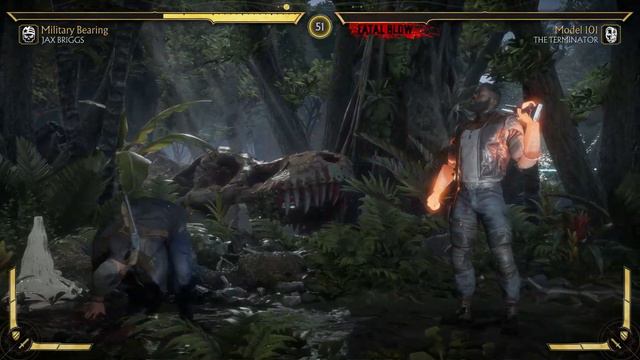 Mortal Kombat 11 - Jax Briggs vs. The Terminator (Prehistoric Age Arena) смотреть онлайн