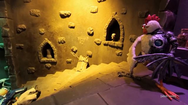 Robot Chicken Fights The Evil Scientist | Adult Swim