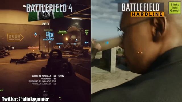 Battlefield Hardline Vs Battlefield 4 - Graphics Gameplay - Xbox One / PS4