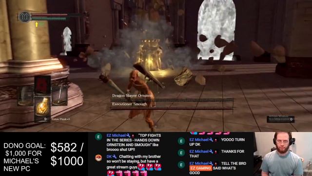 Dark Souls Remastered - Ornstein and Smough hitless, Soul Level 1 смотреть онлайн