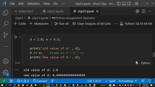 Python Assignment Operators (#23) #assignmentoperators смотреть онлайн