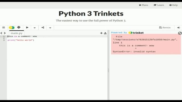 How to write comments in Python смотреть онлайн