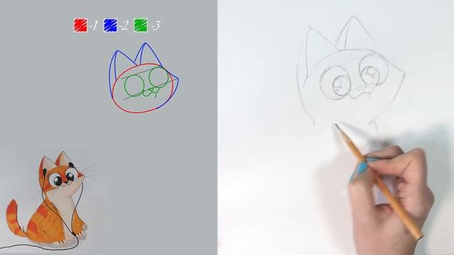 КАК НАРИСОВАТЬ КОТЕНКА, простые рисунки своими руками смотреть онлайн