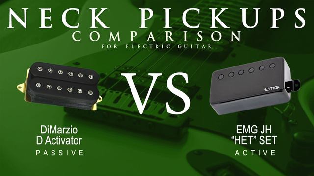 DiMarzio D ACTIVATOR vs EMG JH HET SET - Neck Pickup Guitar Tone Comparison Demo смотреть онлайн