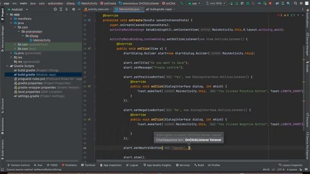 Day 21) Predefined and Custom Dialog in Telugu | Android Tutorials | AndroIndian смотреть онлайн