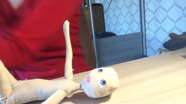 Рисуем глаза текстильной кукле. смотреть онлайн