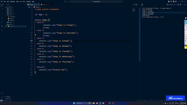 #6 Switch Statement | JavaScript All You Need to Know смотреть онлайн