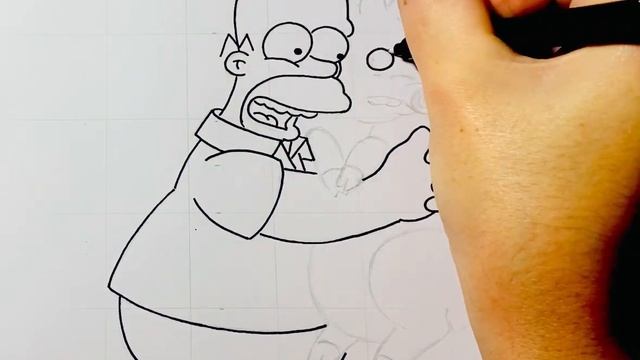 How to draw Homer Simpson | drawing | step by step | easy смотреть онлайн