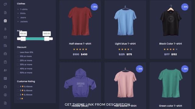Best React Js Admin Dashboard | React Admin Panel Template Theme Source Code смотреть онлайн