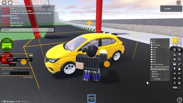 tutorial how make car low suspension (roblox) on (btools)/building tools смотреть онлайн