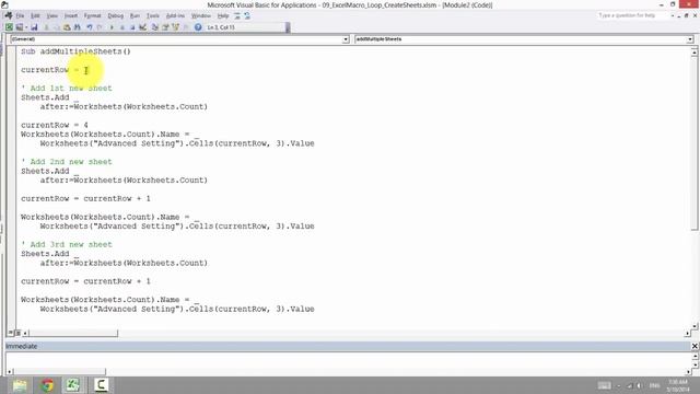 15 Excel Macro Insert Multiple Sheets Part 3 смотреть онлайн