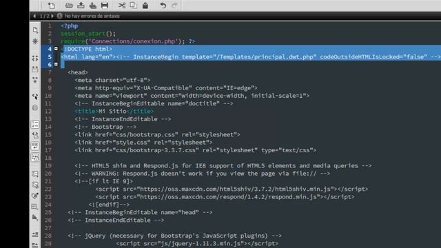 Como realizar sitio bootstrap con Dreamweaver CC 2015 con acceso a bases de datos Parte14 смотреть онлайн