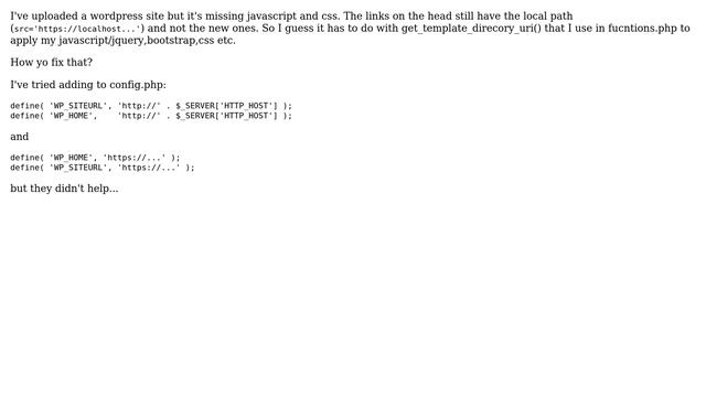 Wordpress: get_template_directory_uri() generates wrong path смотреть онлайн