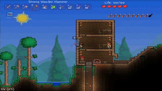 Terraria выживание с модом ROTD часть 1. смотреть онлайн