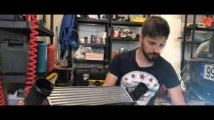 12 BMW меняем интеркулер