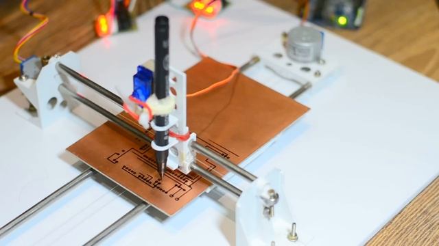 DIY PCB Ink Plotter using Arduino and GRBL CNC - Make PCB at home in few hours смотреть онлайн
