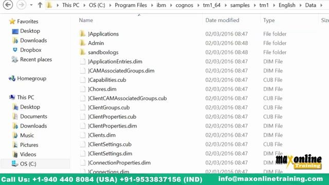 Cognos TM1 Overview on application server creation |Max OnlineTraining смотреть онлайн