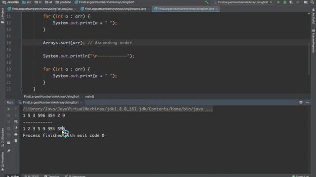 18. Find Largest Number In An Array Using Array Sort | Java Interview Questions смотреть онлайн