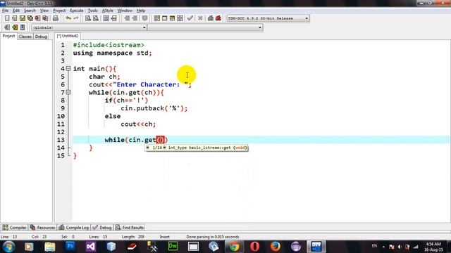 How to Use While Loop Peek and Putback Function in C++ DevC++ смотреть онлайн