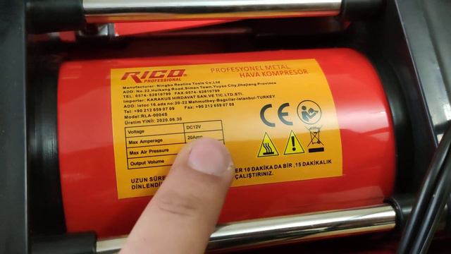 RICO RLA-0004S Çift Pistonlu Hava Kompresörünü Inceliyoruz.