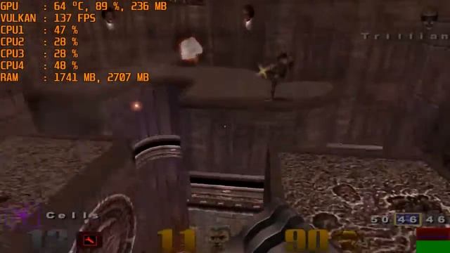 Quake 3 Vulkan Demo Benchmark AMD A8-7410+R5 смотреть онлайн