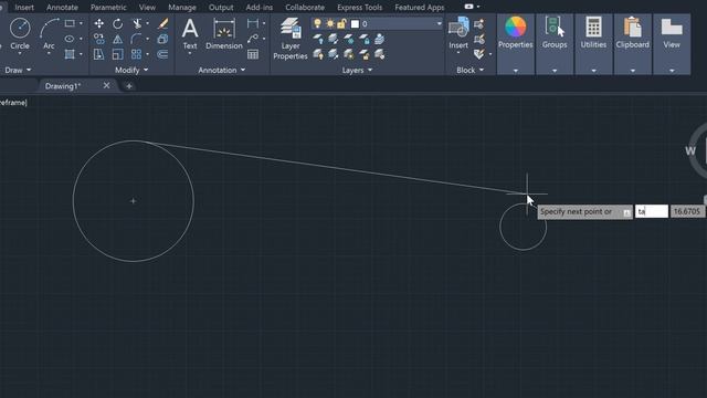 أزاي نرسم مماس لدائرتين على الأوتوكاد How to Draw Tangent to Two Circles on AutoCAD смотреть онлайн