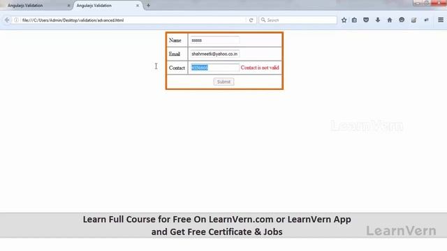 How To Create Validation Directive Example in AngularJs in Hindi for FREE on LearnVern смотреть онлайн