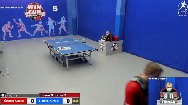 13:00 Ёлкин Антон 3-2 Попов Антон cтол 5 ЮГ- 2 13.02.22 смотреть онлайн