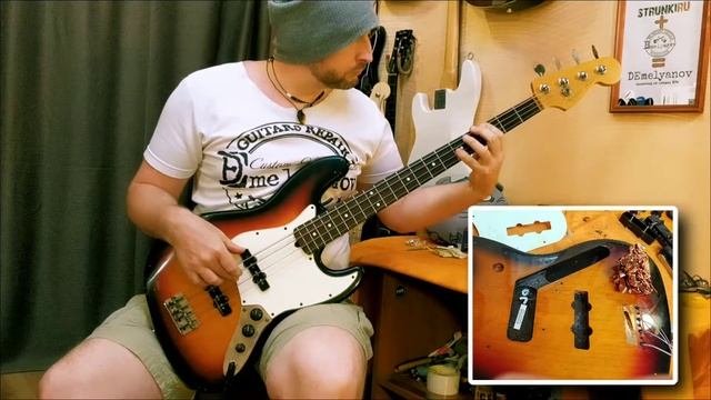 Экранировка гитары. Влияет ли на звук?! Fender JazzBass USA смотреть онлайн