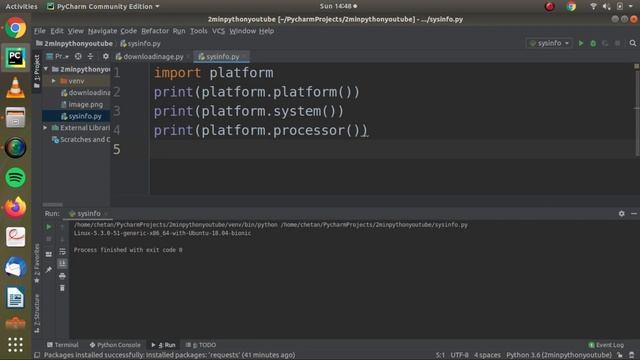 Get your system information using python. | 2 minute tutorial смотреть онлайн