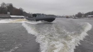 Град-860 ходовые испытания в зимней воде