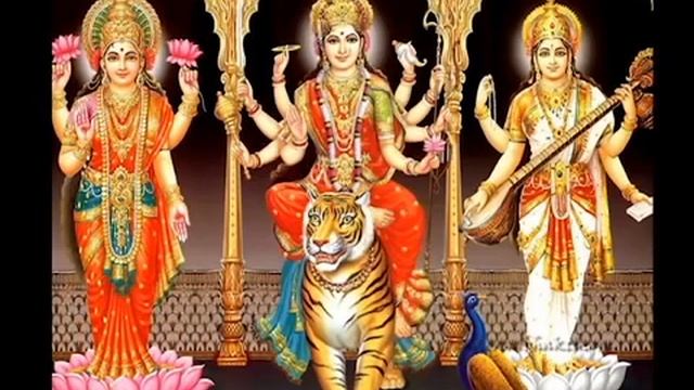 Saraswati, Mahalakshmi, Durga Devi Namaha (coral) Madre Purificadora
