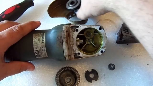 METABO W8. Ремонт редуктора, муфта расцепления. смотреть онлайн