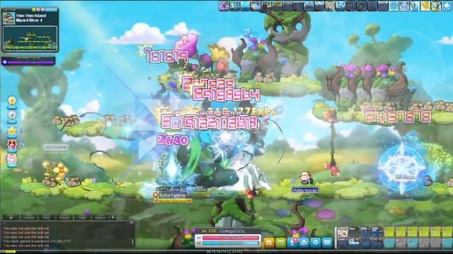 Training my Ice Lightning Mage to LV220 | Maplestory Ice Lightning Mage Mobbing смотреть онлайн
