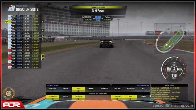 Project CARS 2 | AOR GT3 Tier 1 League | PC | S14 | R3: Texas Motor Speedway Road Course смотреть онлайн