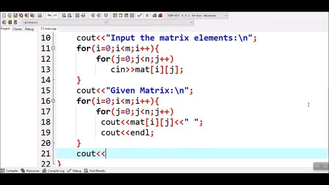 How to find the maximum element in each row of a matrix in C++ смотреть онлайн