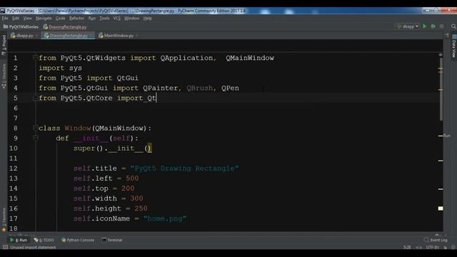 PyQt5 Rectangle Drawing With QPainter Class смотреть онлайн
