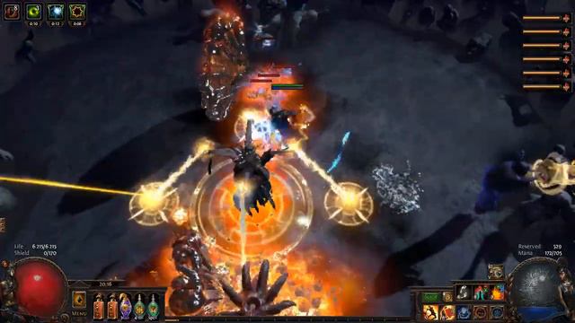 PoE 3.2 Molten Gladiator vs T10 Elder (Гладиатор против Элдера) смотреть онлайн