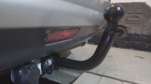 Установка фаркопа на Nissan Tiida 2009 г. в компании Фаркоп161. Leader-Plus