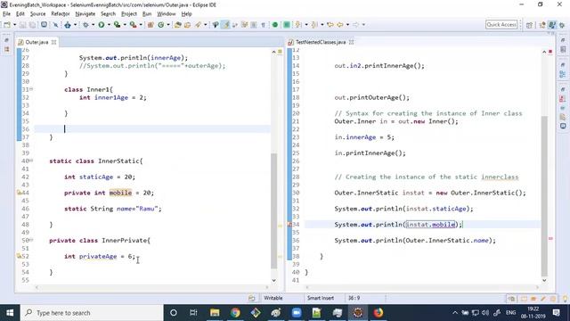 Session-15-Selenium-Nested Classes and Interfaces in Java смотреть онлайн